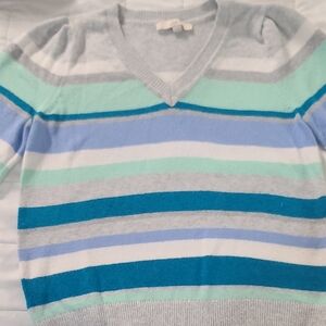 LOFT Light Gray Knit Sweater